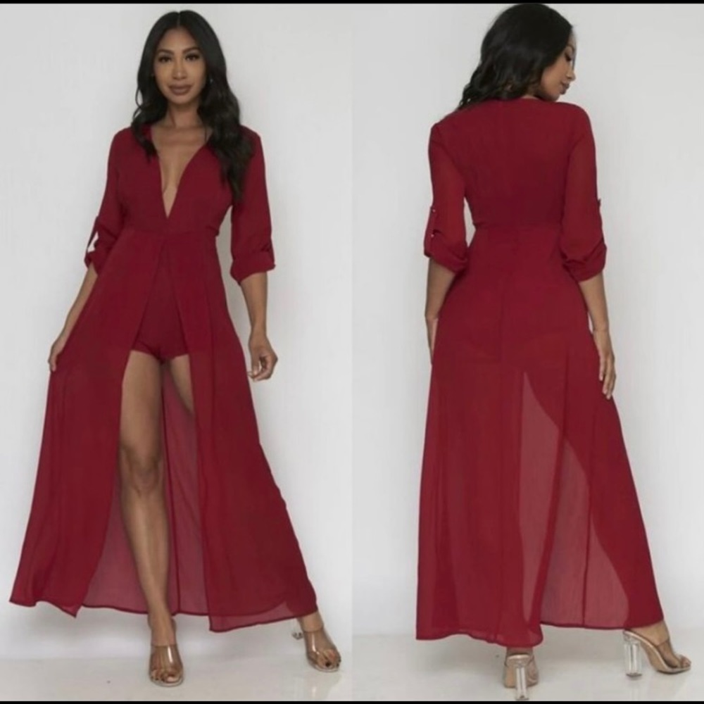 Shorts Romper/jumpsuit with skirt